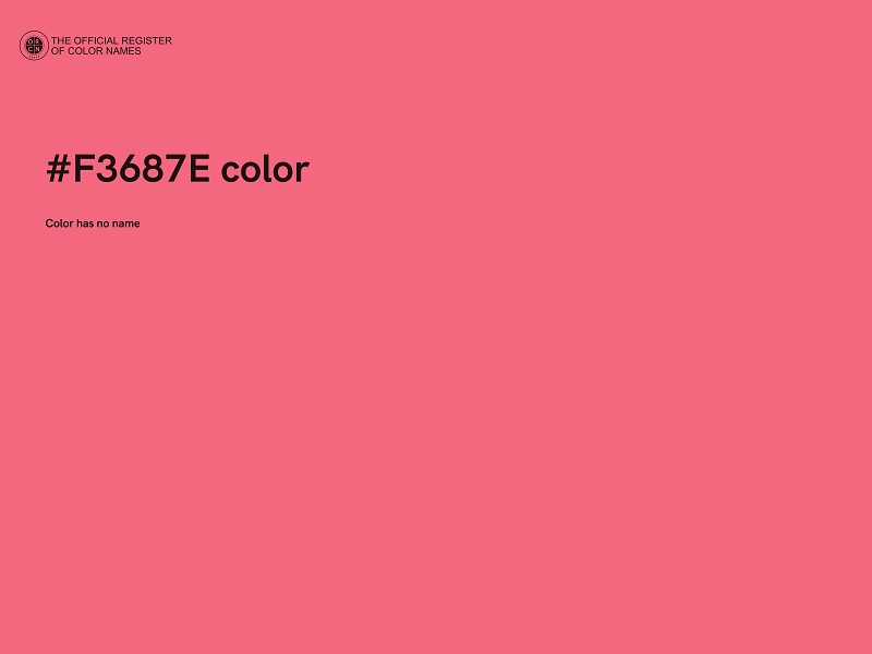 #F3687E color image