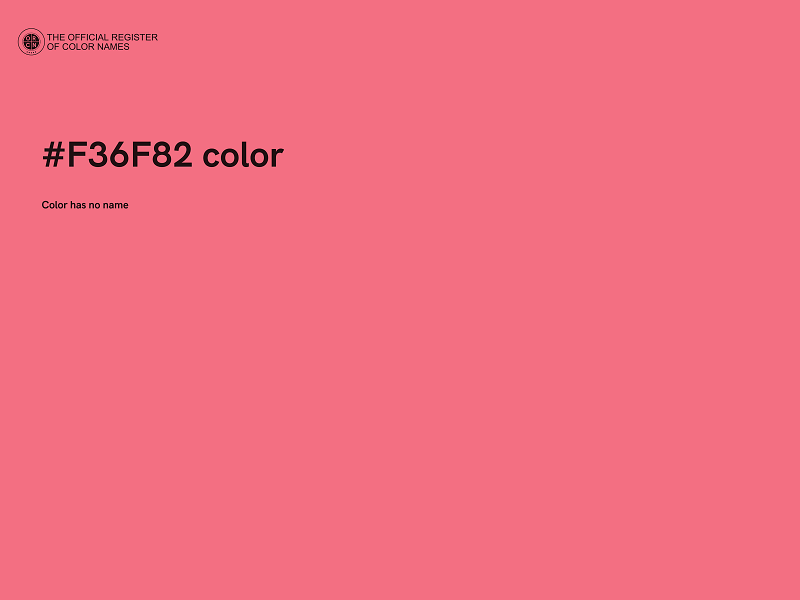 #F36F82 color image