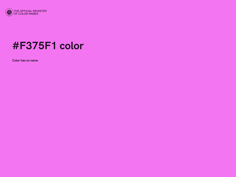 #F375F1 color image