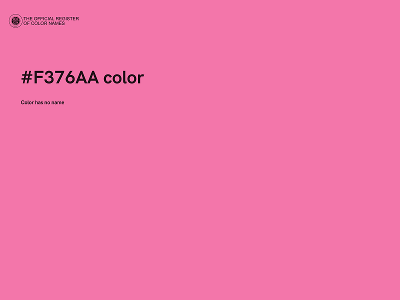 #F376AA color image