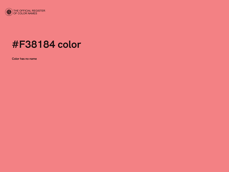 #F38184 color image