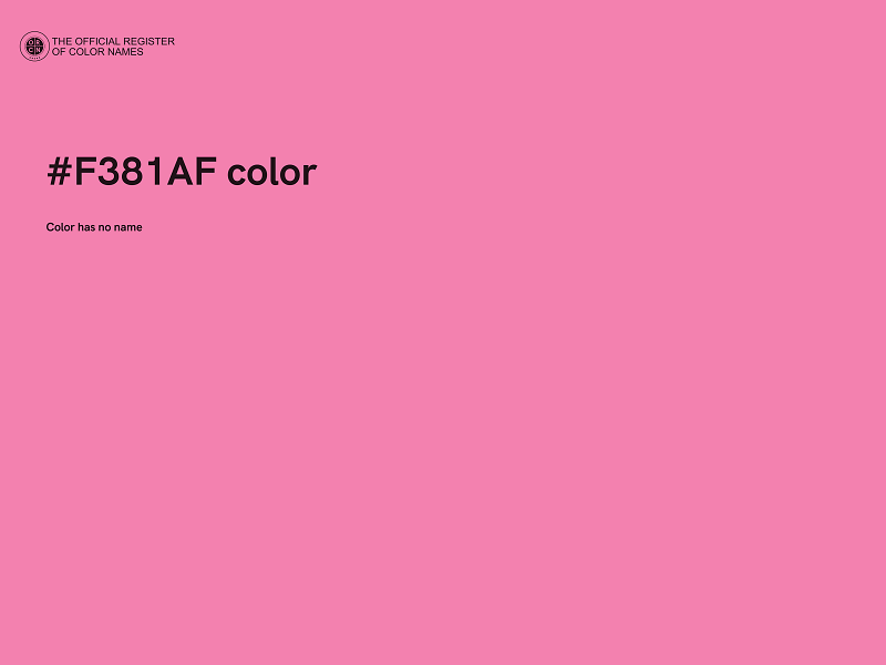 #F381AF color image