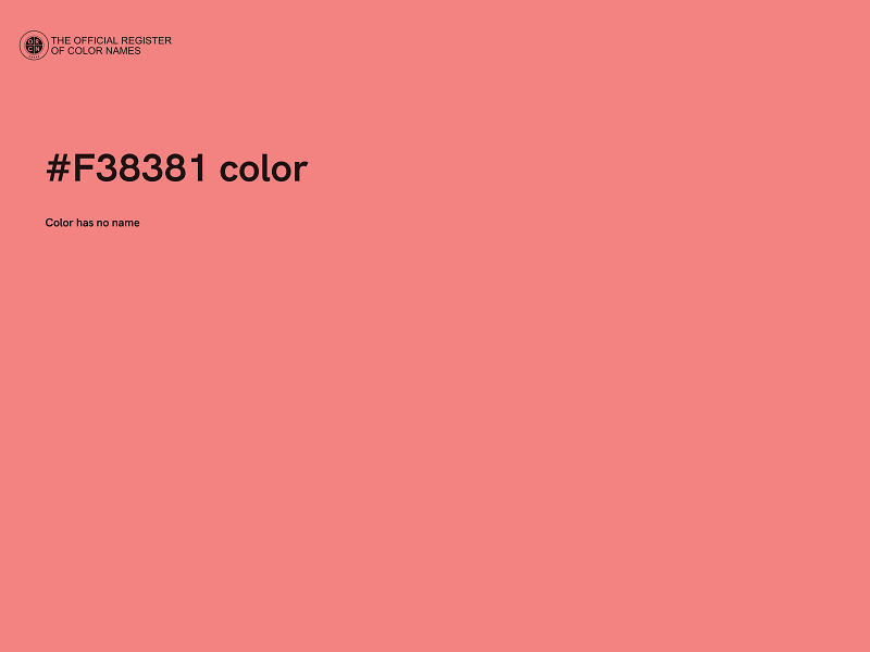 #F38381 color image