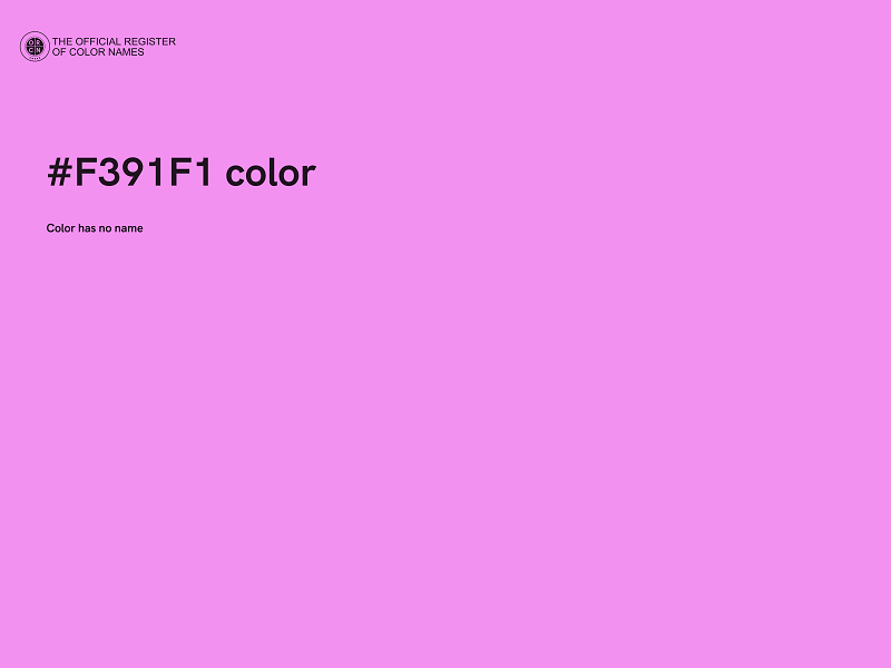 #F391F1 color image