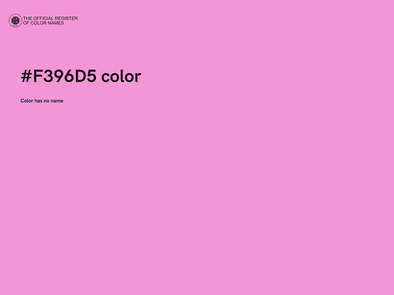 #F396D5 color image