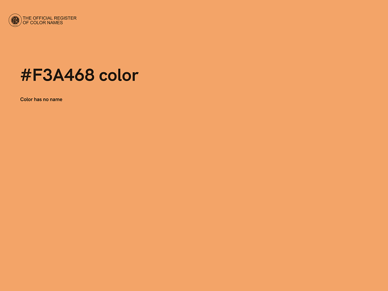 #F3A468 color image