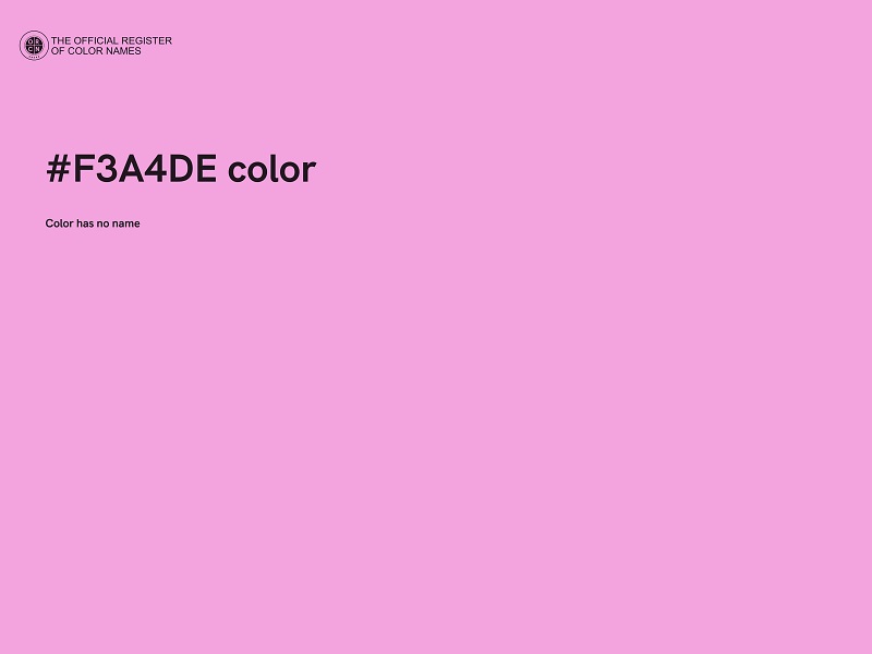 #F3A4DE color image