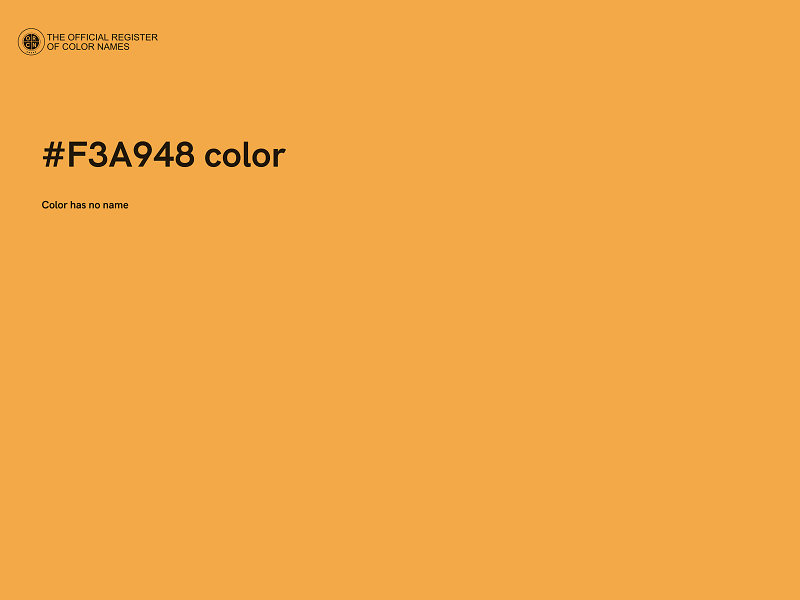 #F3A948 color image