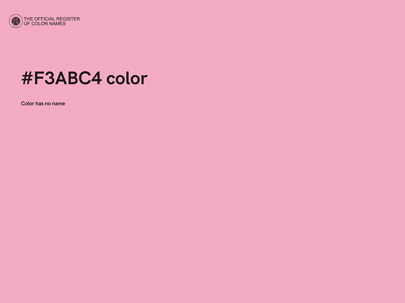 #F3ABC4 color image