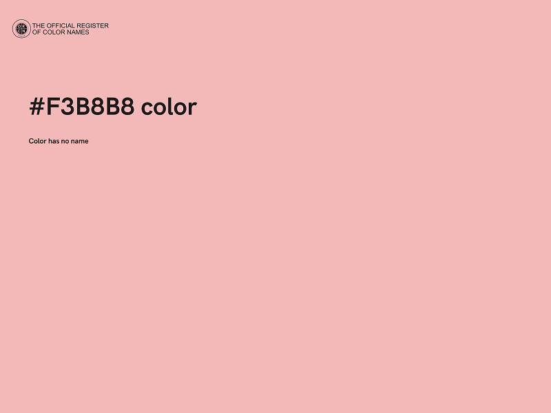 #F3B8B8 color image