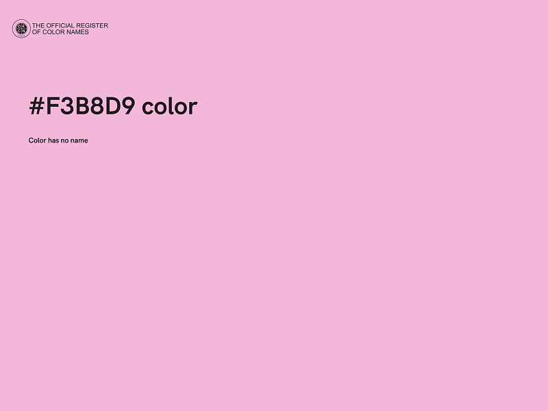 #F3B8D9 color image