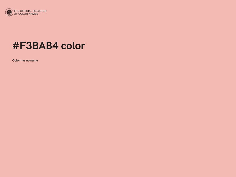 #F3BAB4 color image