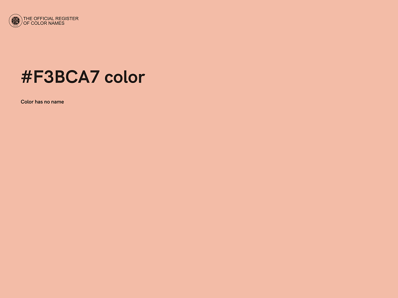 #F3BCA7 color image