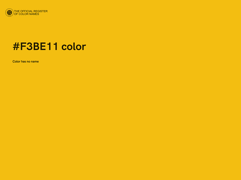 #F3BE11 color image