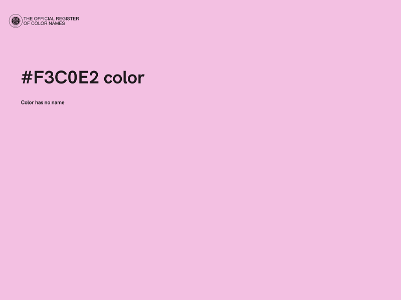 #F3C0E2 color image