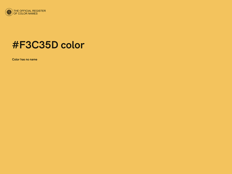 #F3C35D color image