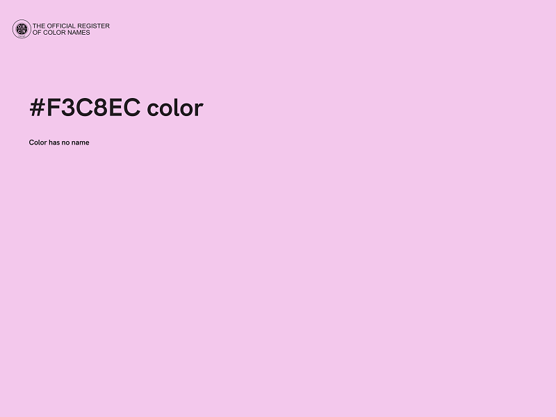 #F3C8EC color image