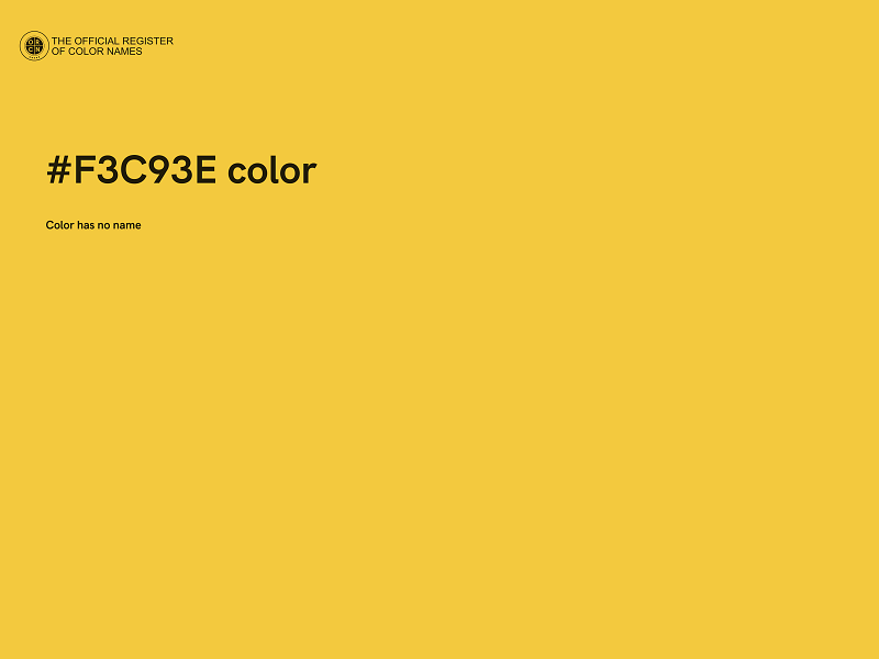 #F3C93E color image