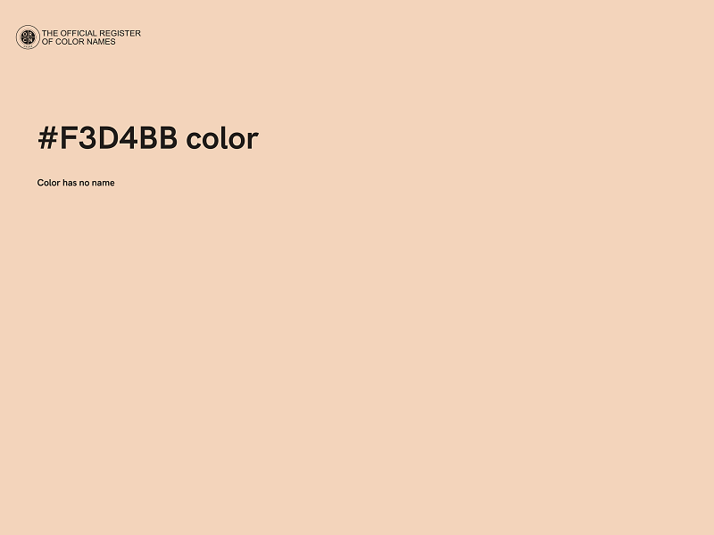 #F3D4BB color image