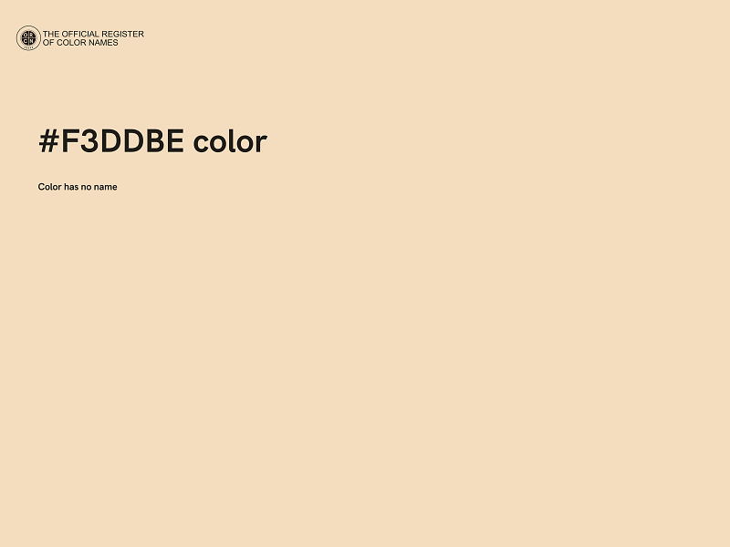 #F3DDBE color image