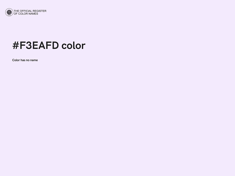 #F3EAFD color image