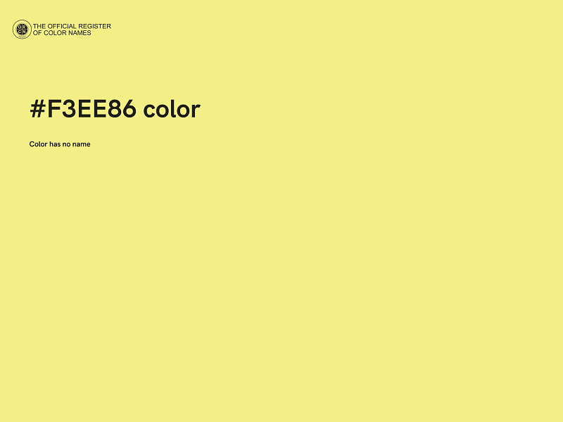 #F3EE86 color image