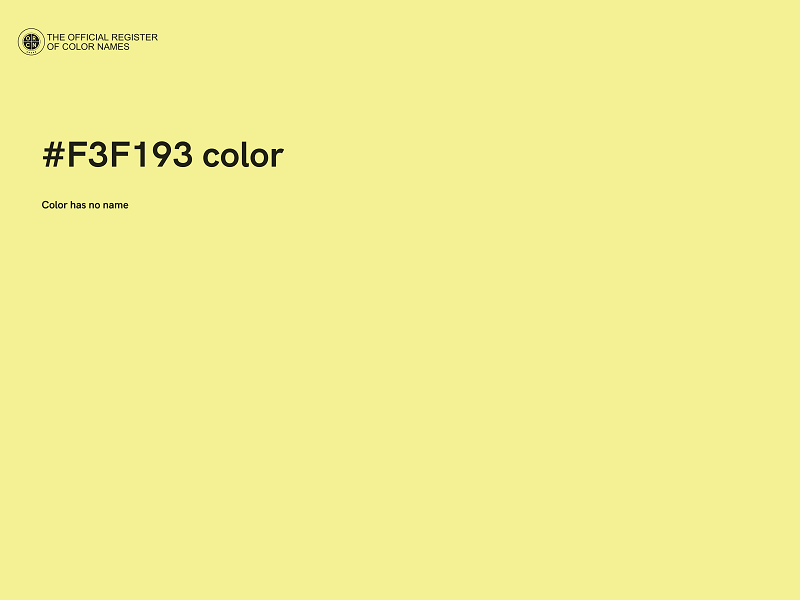 #F3F193 color image