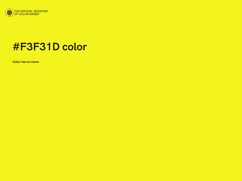 #F3F31D color image