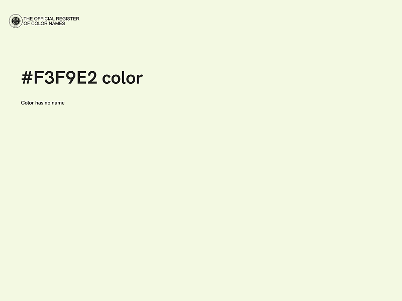 #F3F9E2 color image