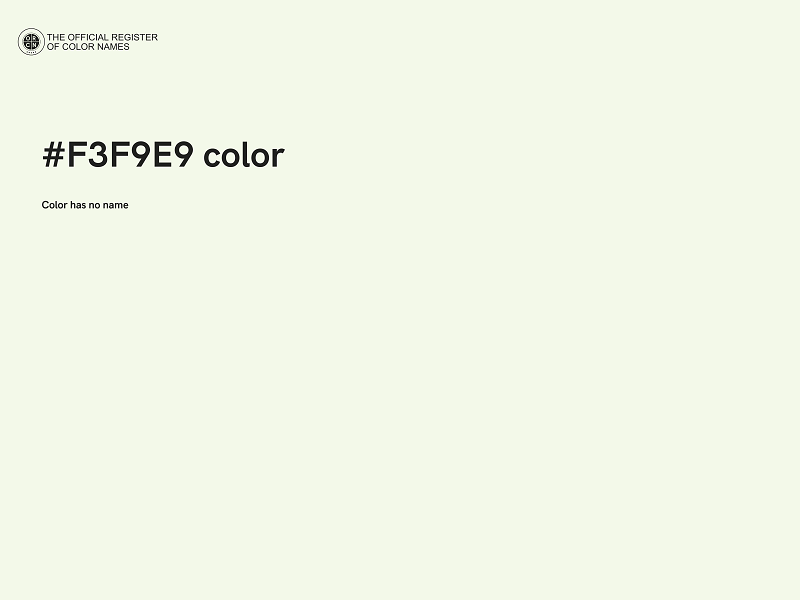 #F3F9E9 color image