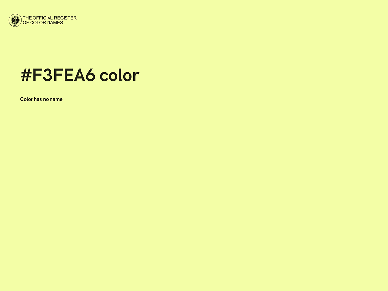 #F3FEA6 color image