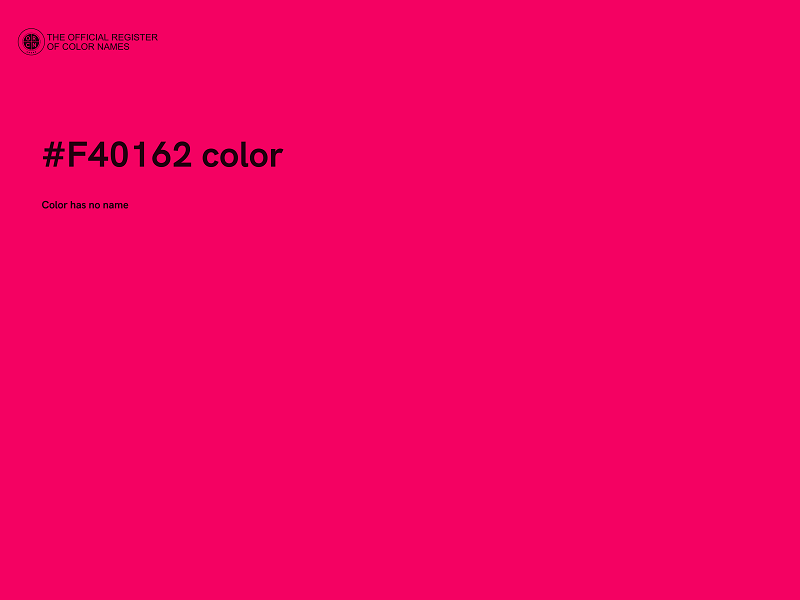 #F40162 color image