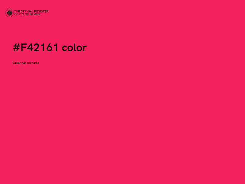 #F42161 color image