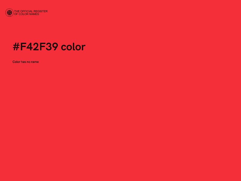 #F42F39 color image