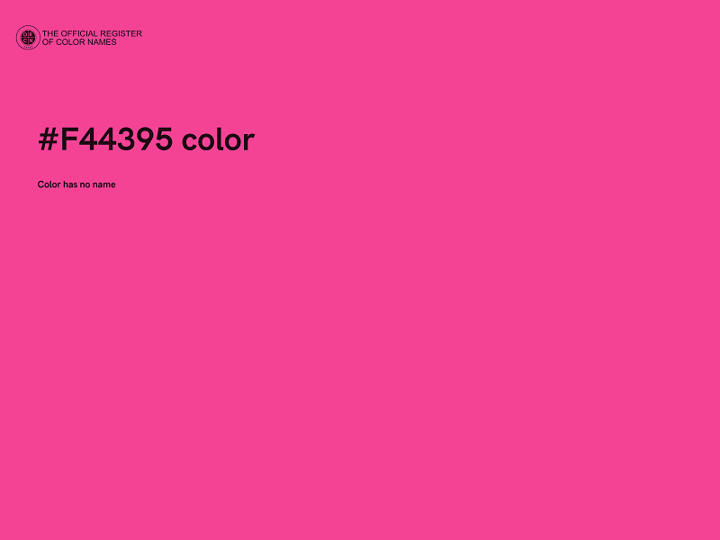 #F44395 color image