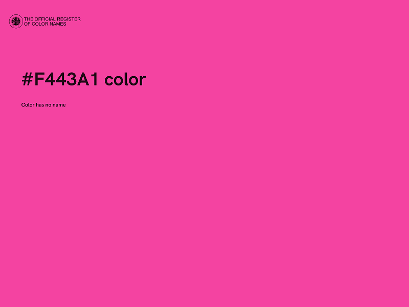 #F443A1 color image