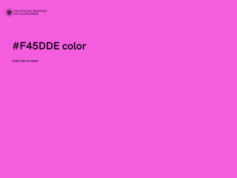 #F45DDE color image