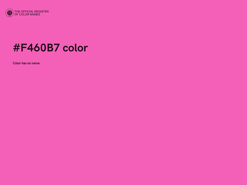 #F460B7 color image