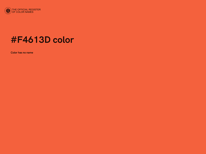 #F4613D color image