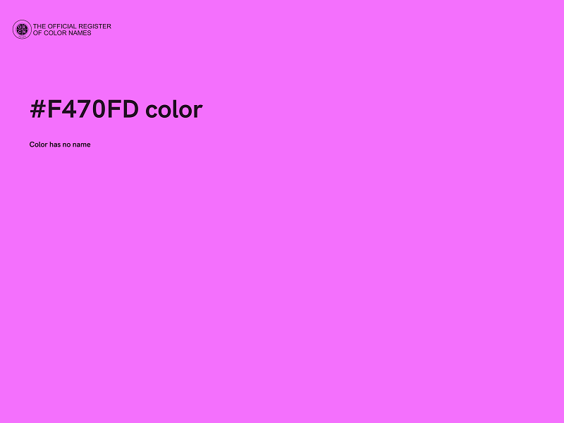 #F470FD color image