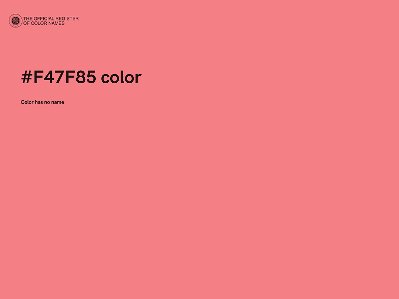 #F47F85 color image