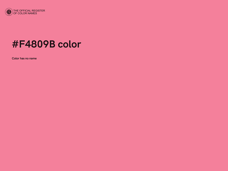 #F4809B color image