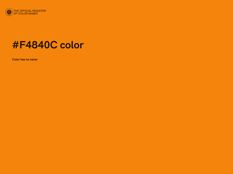 #F4840C color image