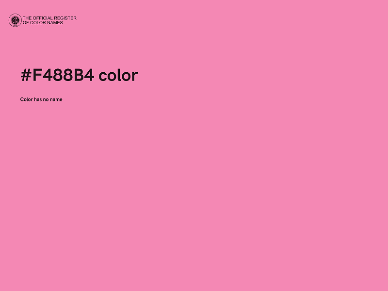 #F488B4 color image