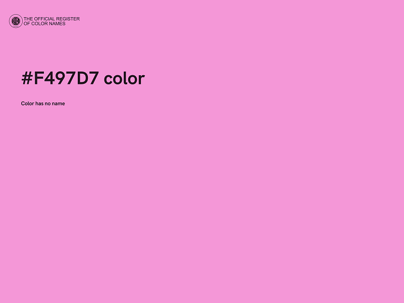 #F497D7 color image