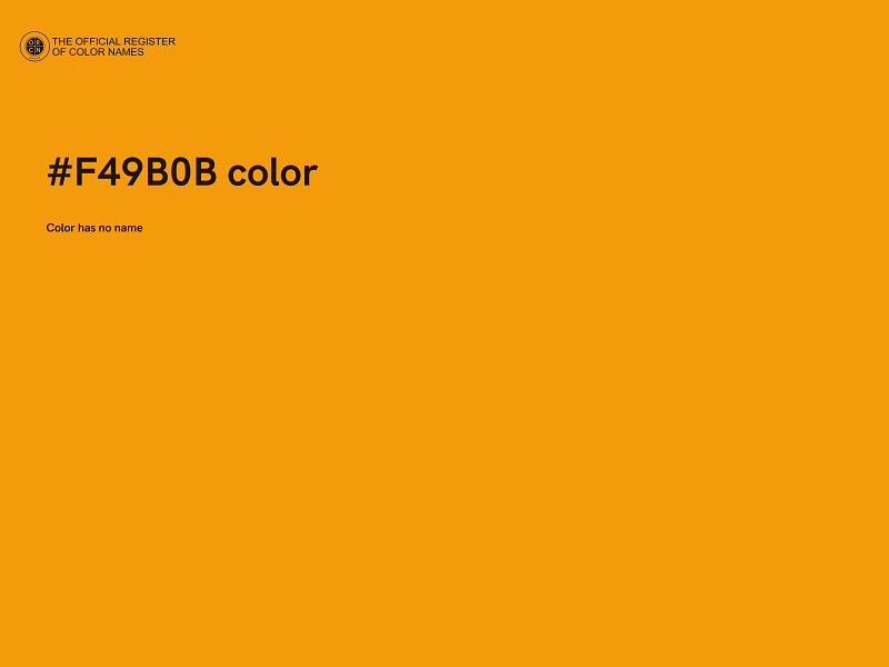 #F49B0B color image