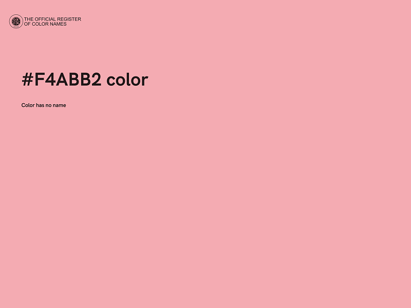 #F4ABB2 color image