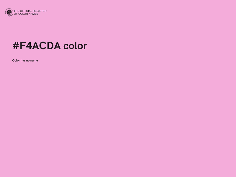 #F4ACDA color image