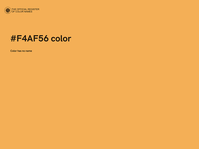 #F4AF56 color image