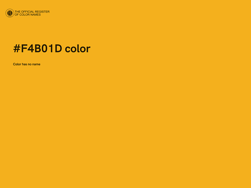 #F4B01D color image